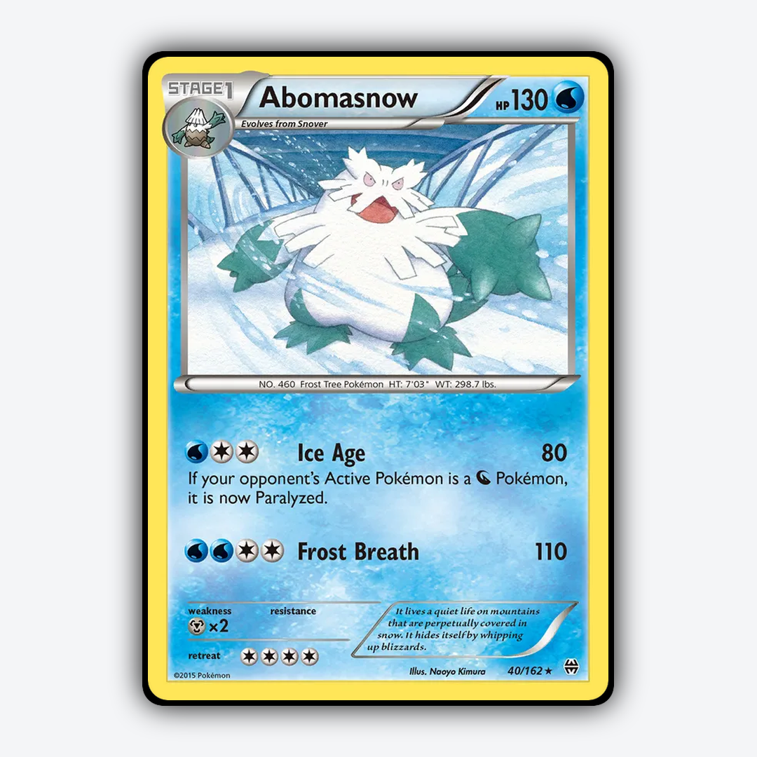 Abomasnow 040/162 - BREAKthrough Set - Card Rug