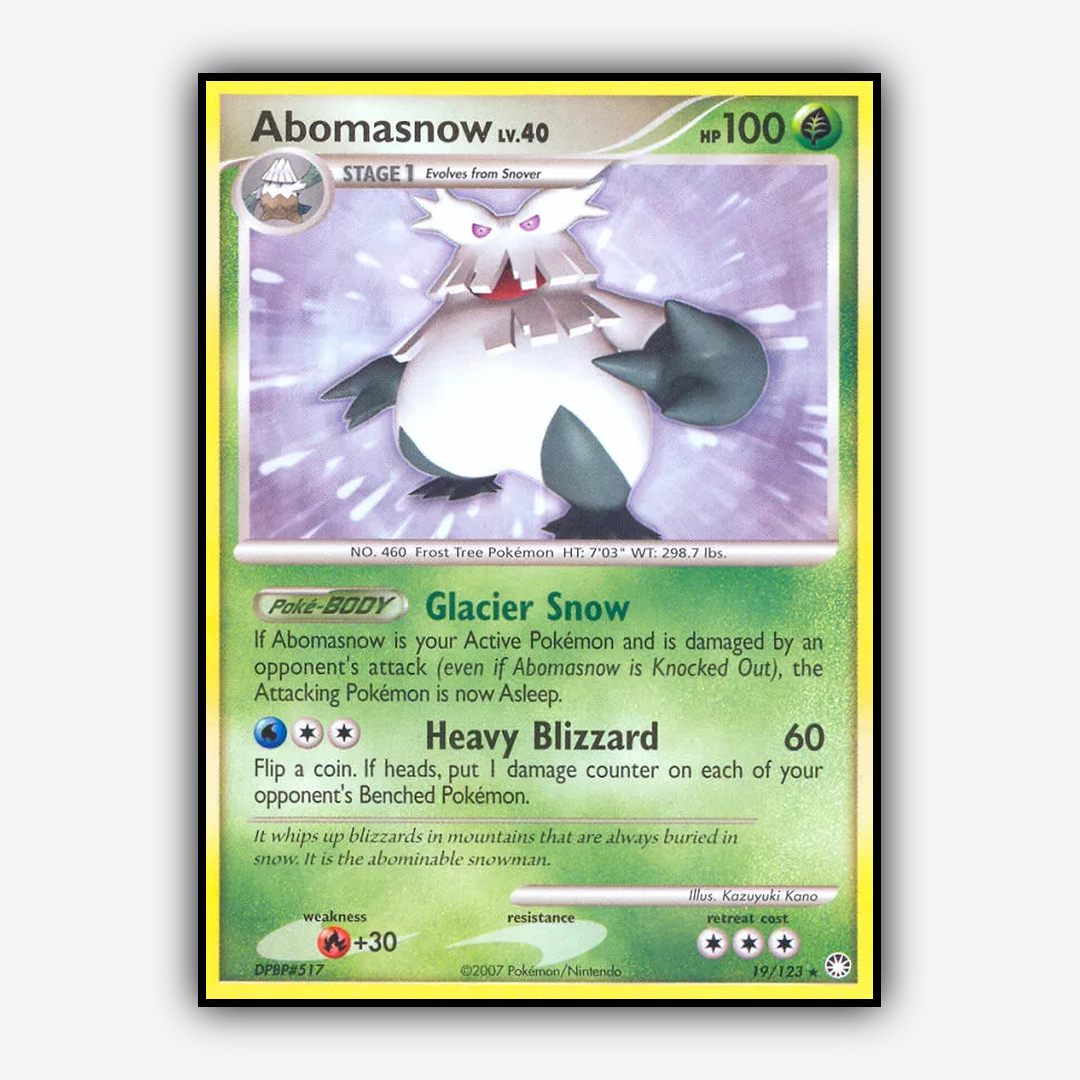 Abomasnow 019/123 - Mysterious Treasures Set - Card Rug