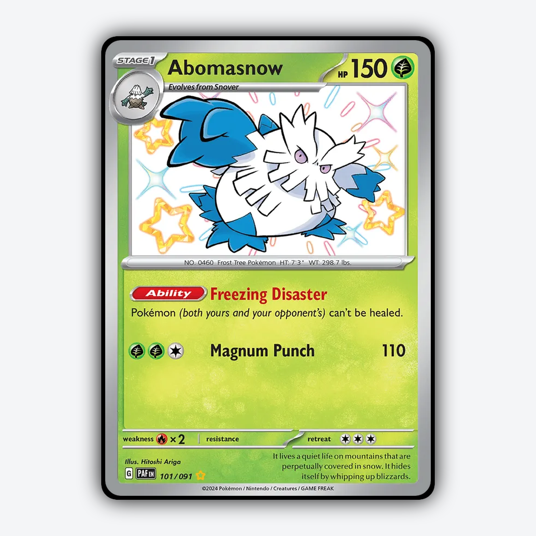 Abomasnow #101 - Paldean Fates Set - Card Rug