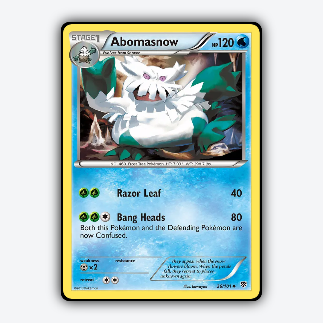 Abomasnow 026/101 - Plasma Blast Set - Card Rug