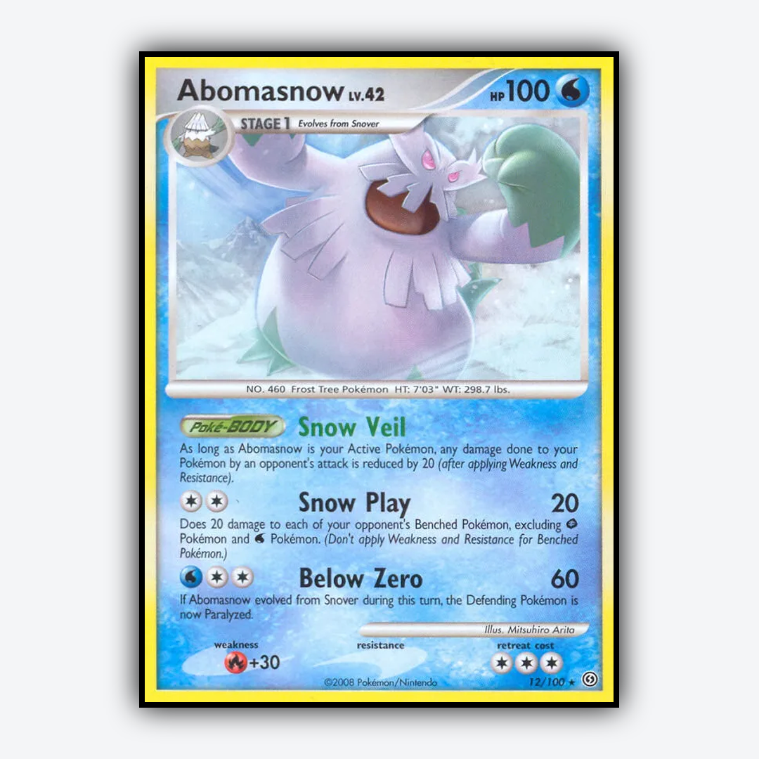 Abomasnow 012/100 - Stormfront Set - Card Rug