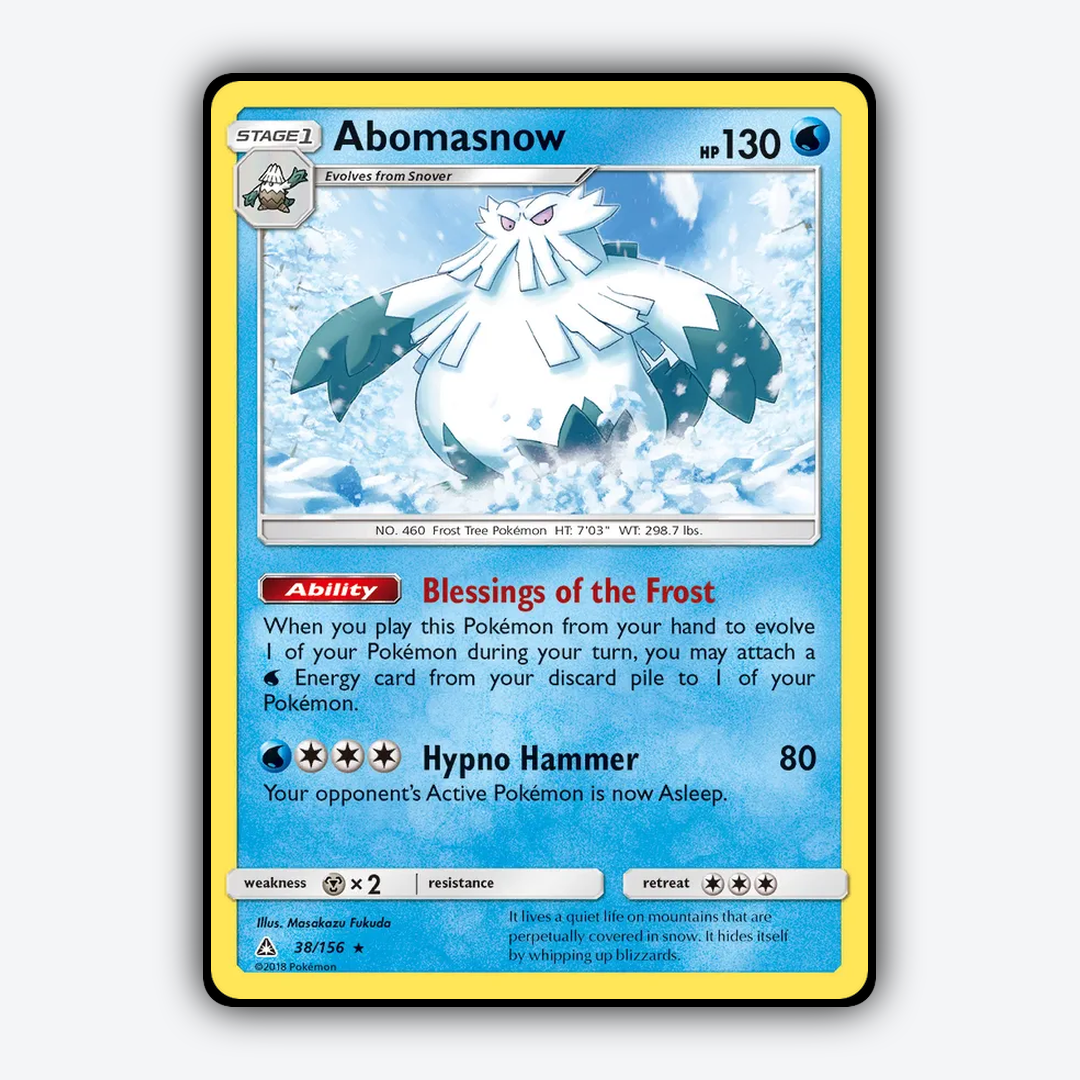Abomasnow 038/156 - Ultra Prism Set - Card Rug