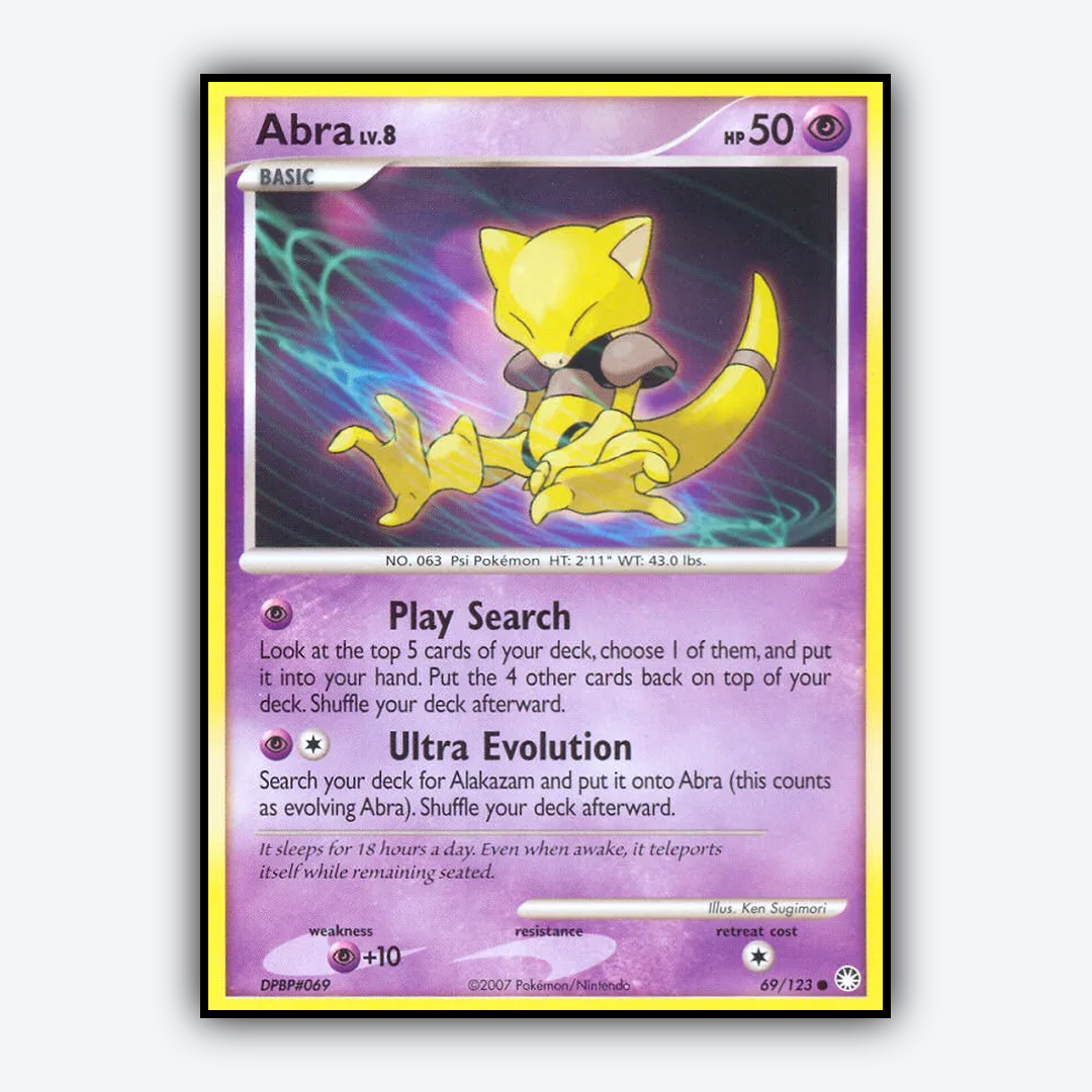 Abra 069/123 - Mysterious Treasures Set - Card Rug