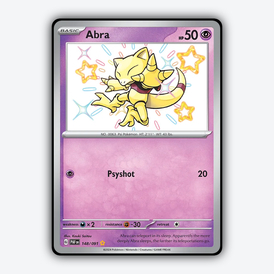 Abra #148 - Paldean Fates Set - Card Rug