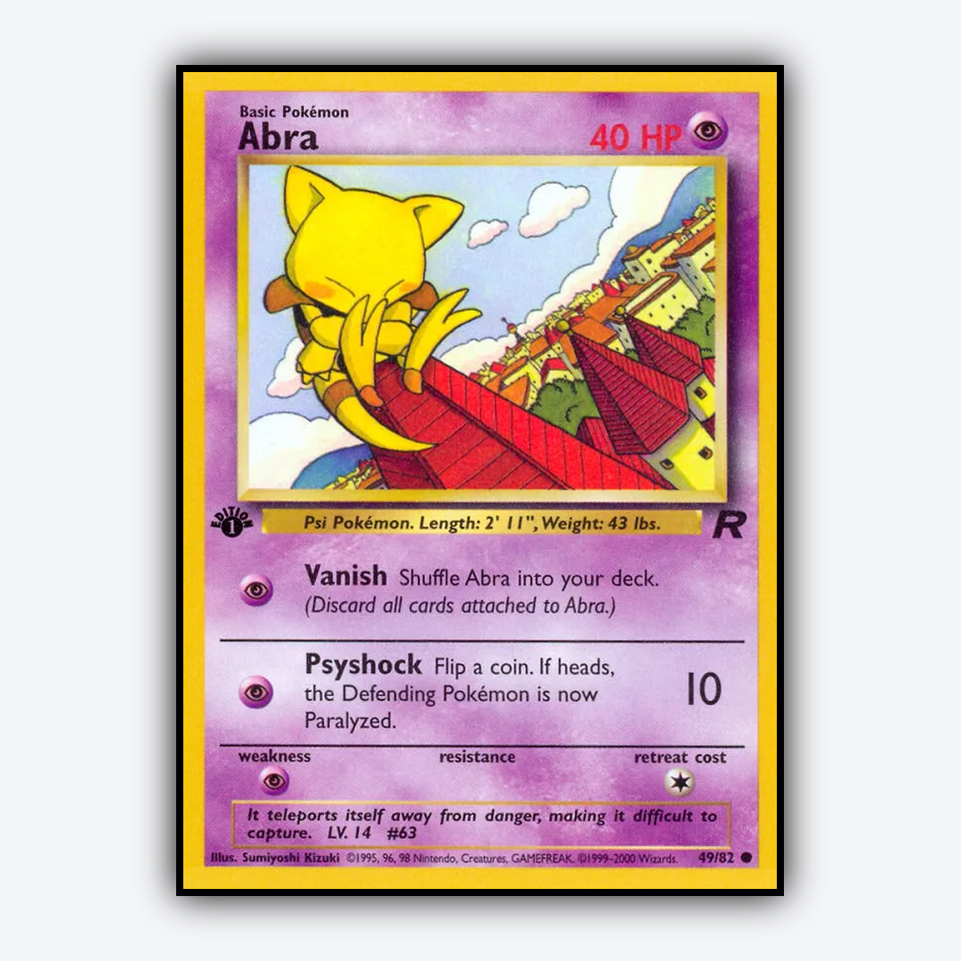 Abra 049/82 - Team Rocket Set - Card Rug