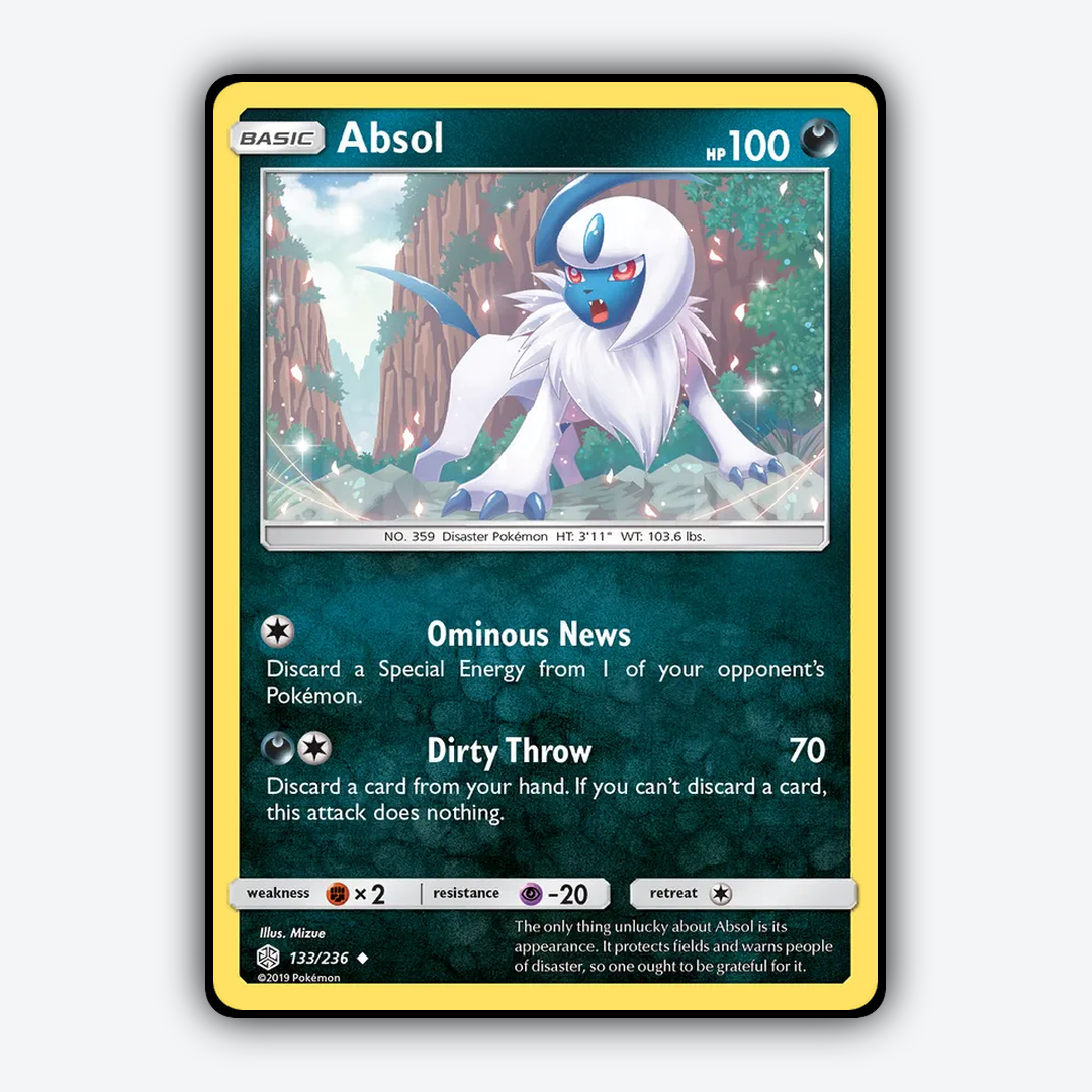 Absol 133/236 - Cosmic Eclipse Set - Card Rug