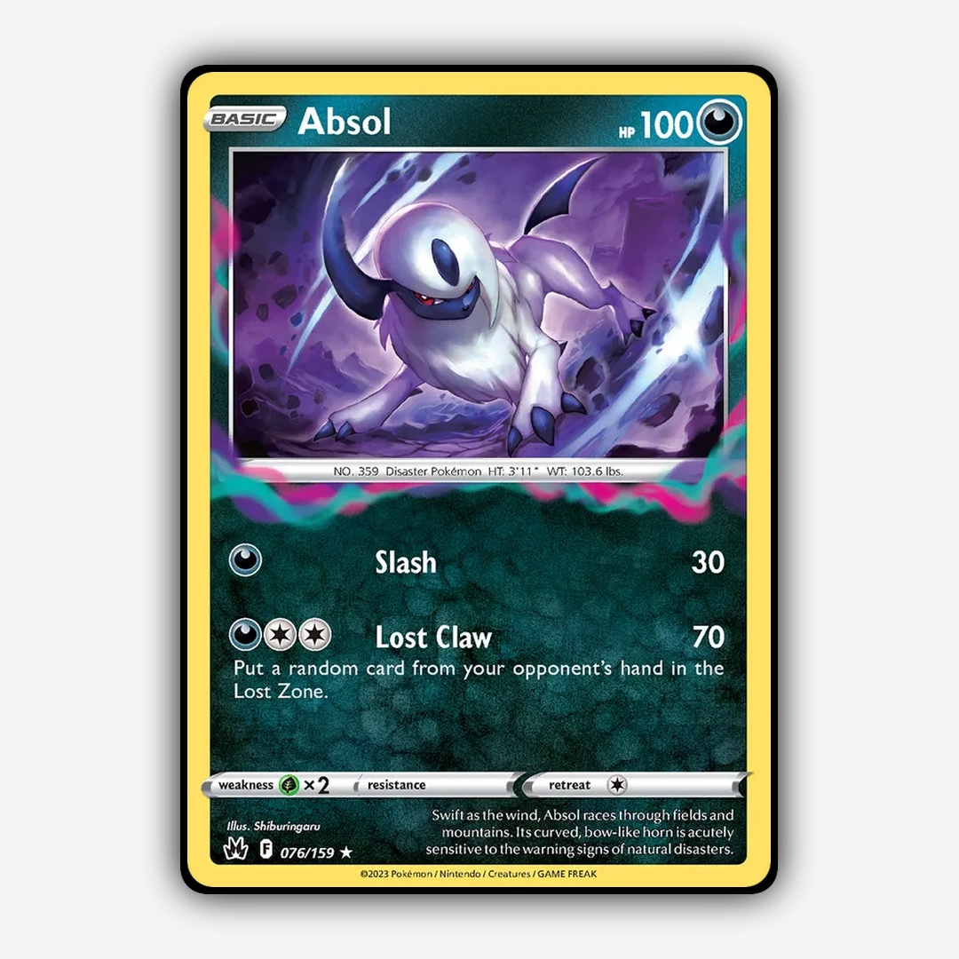 Absol 076/159 - Crown Zenith Set - Card Rug