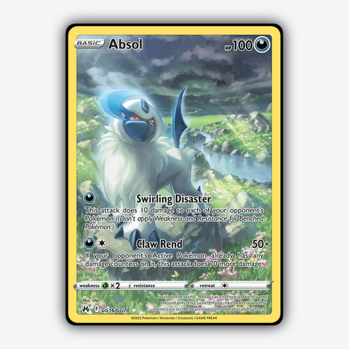 Absol #16 - Crown Zenith Set - Card Rug
