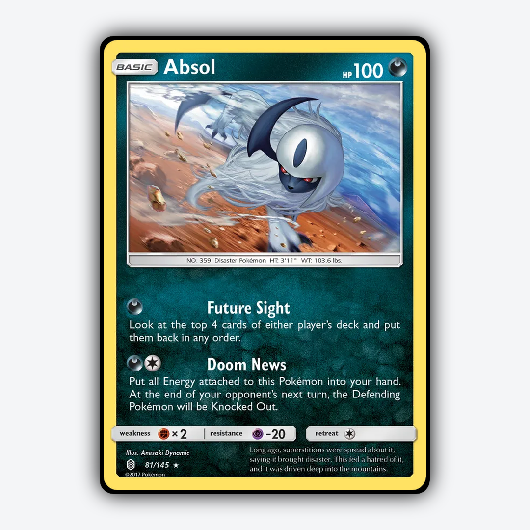 Absol 081/145 - Guardians Rising Set - Card Rug