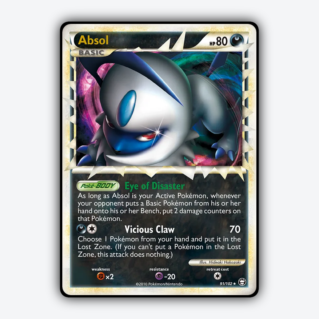Absol 091/102 - HS—Triumphant Set - Card Rug