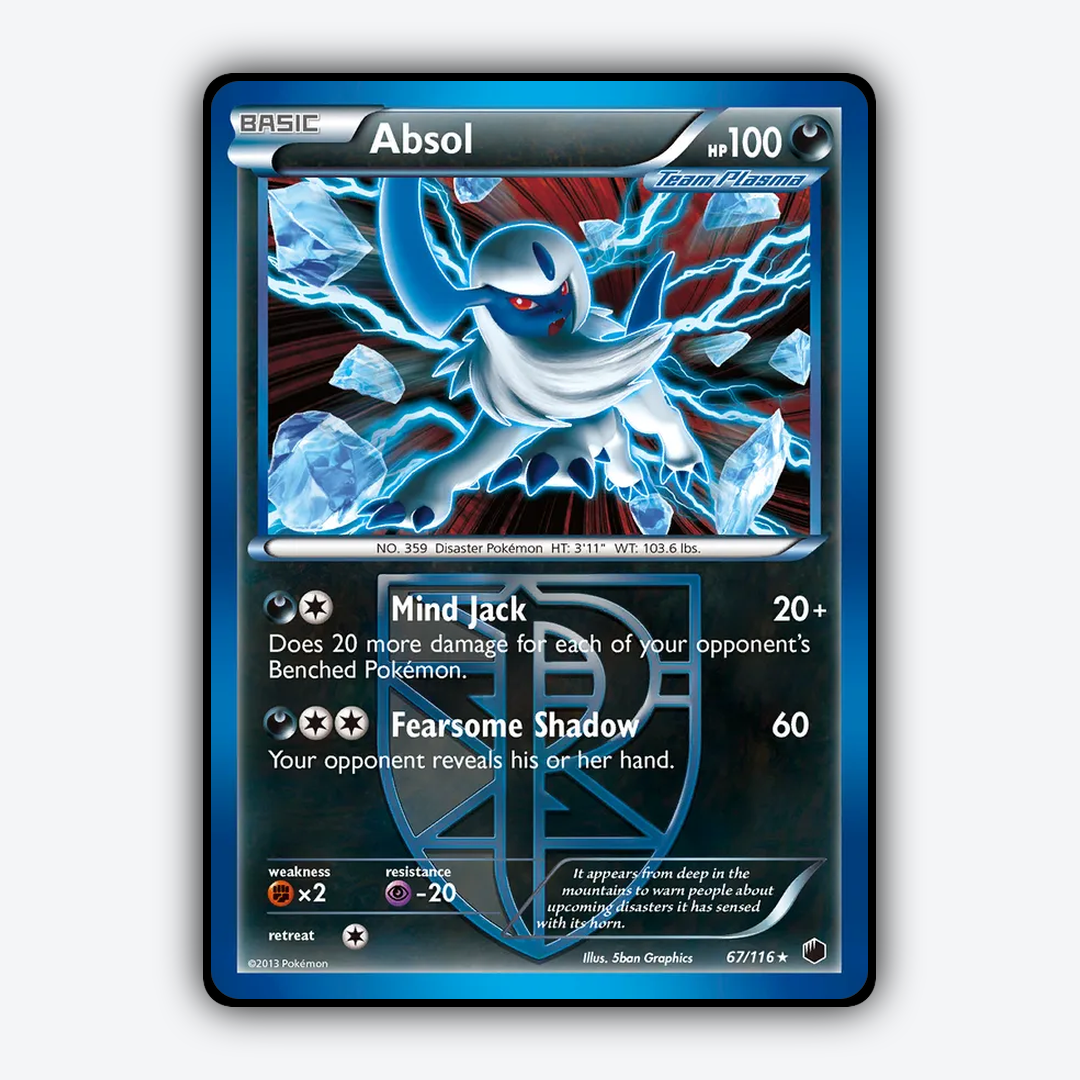Absol 067/116 - Plasma Freeze Set - Card Rug