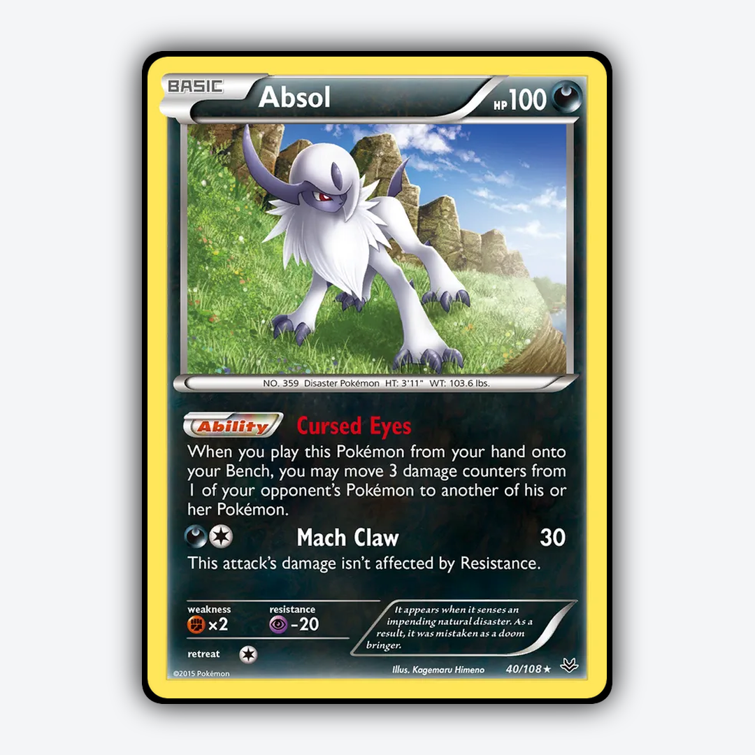 Absol 040/108 - Roaring Skies Set - Card Rug