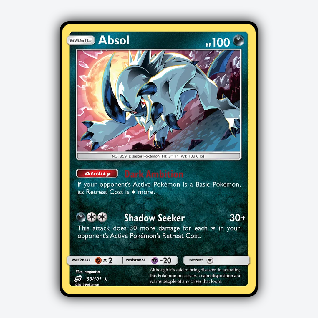 Absol 088/181 - Team Up Set - Card Rug
