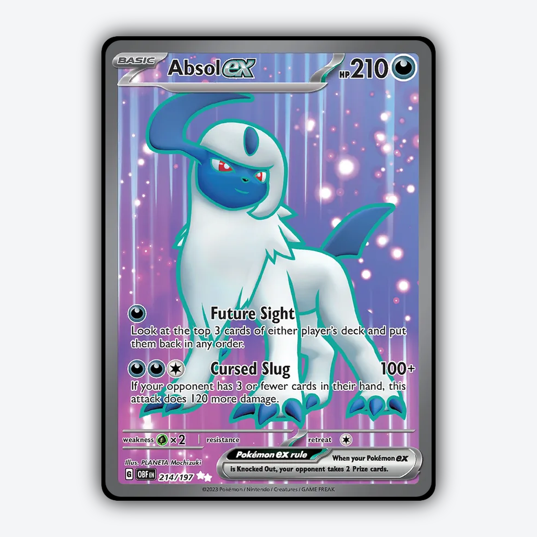 Absol ex #214 - Obsidian Flames Set - Card Rug