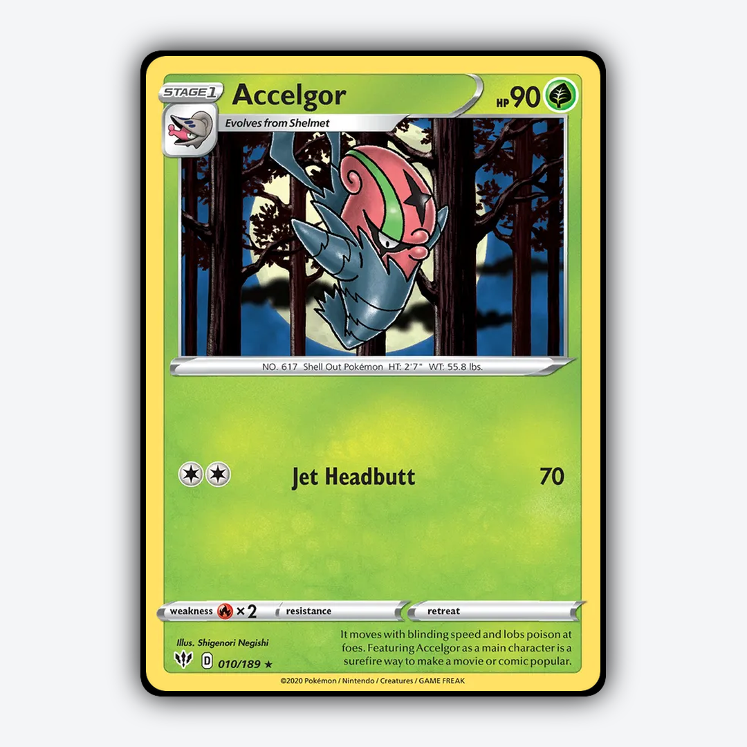 Accelgor 010/189 - Darkness Ablaze Set - Card Rug