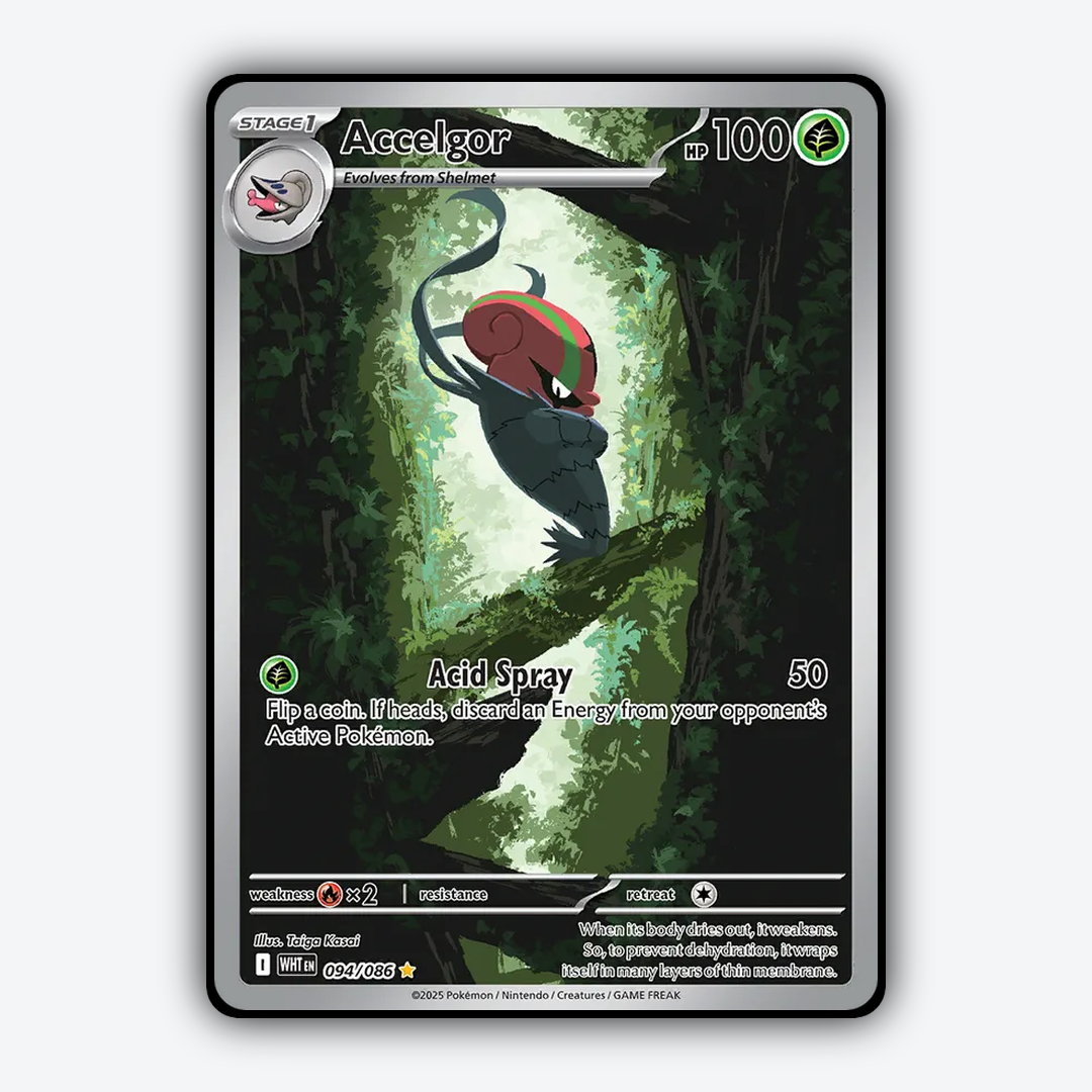 Accelgor #94 - White Flare Set - Card Rug