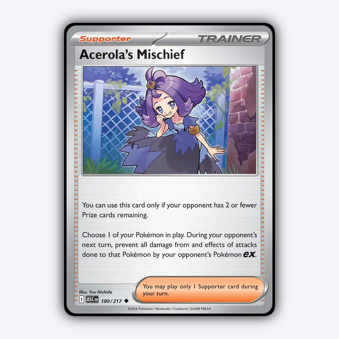 Acerola's Mischief 180/217 - Ascended Heroes Set - Card Rug
