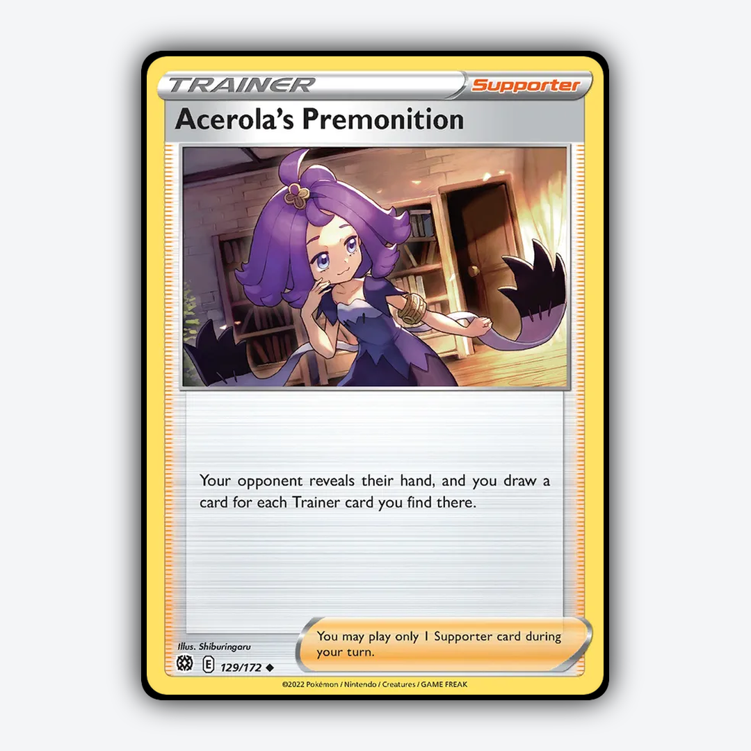 Acerola's Premonition 129/172 - Brilliant Stars Set - Card Rug
