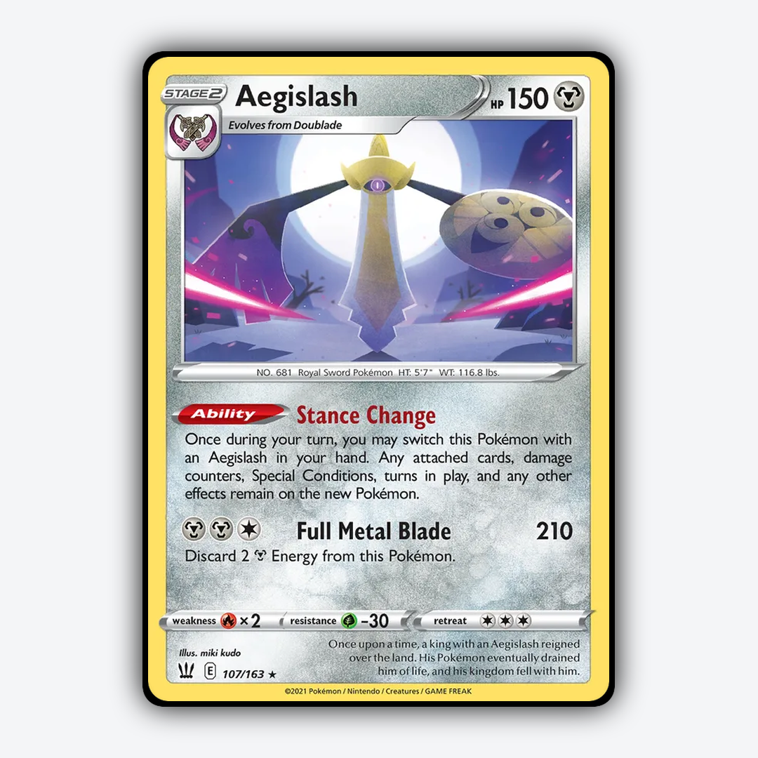 Aegislash 107/163 - Battle Styles Set - Card Rug