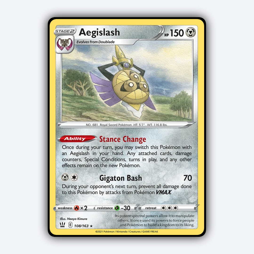 Aegislash 108/163 - Battle Styles Set - Card Rug