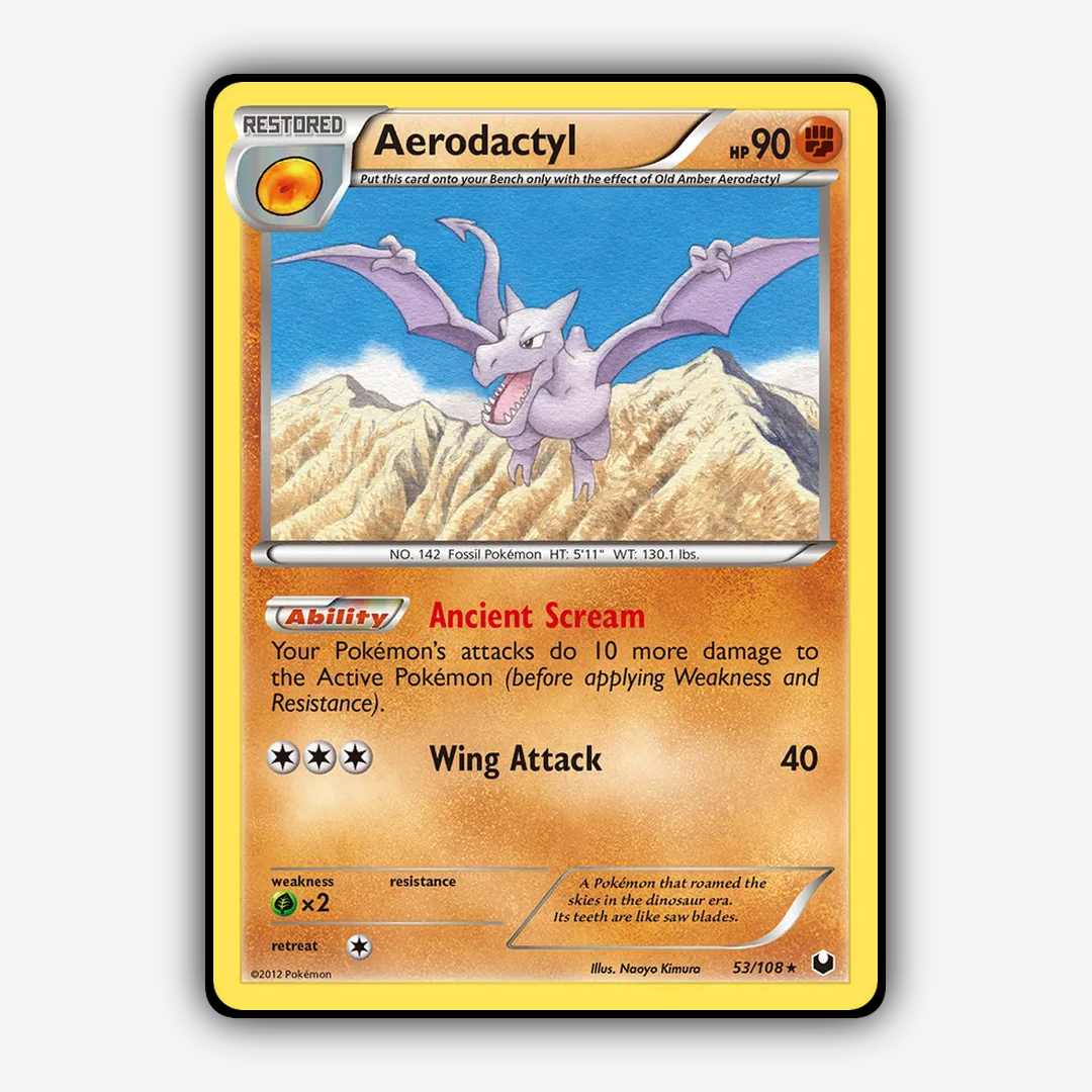 Aerodactyl 053/108 - Dark Explorers Set - Card Rug