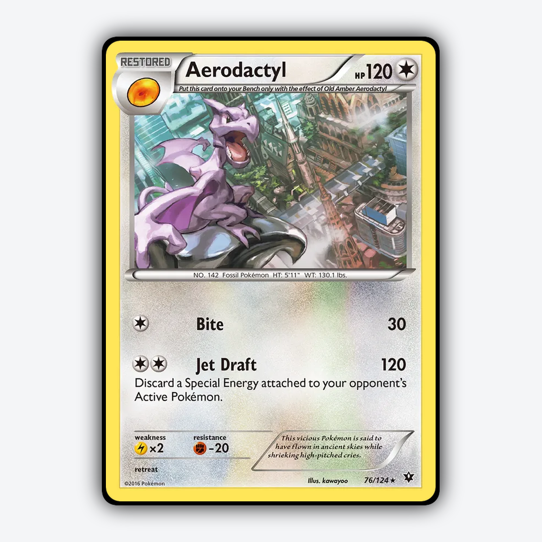 Aerodactyl 076/124 - Fates Collide Set - Card Rug