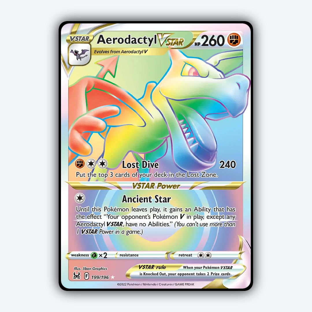 Aerodactyl VSTAR 199/196 - Lost Origin Set - Card Rug