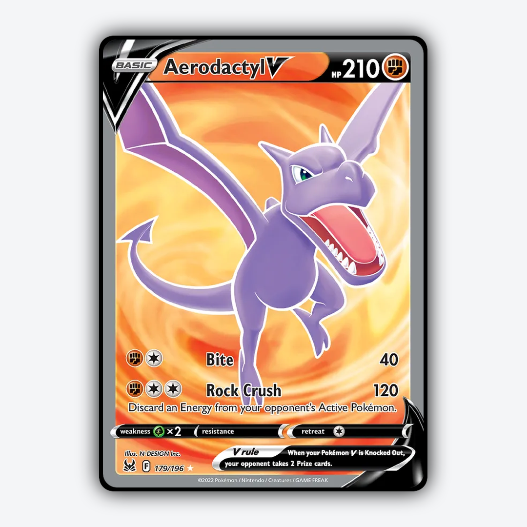 Aerodactyl V 179/196 - Lost Origin Set - Card Rug