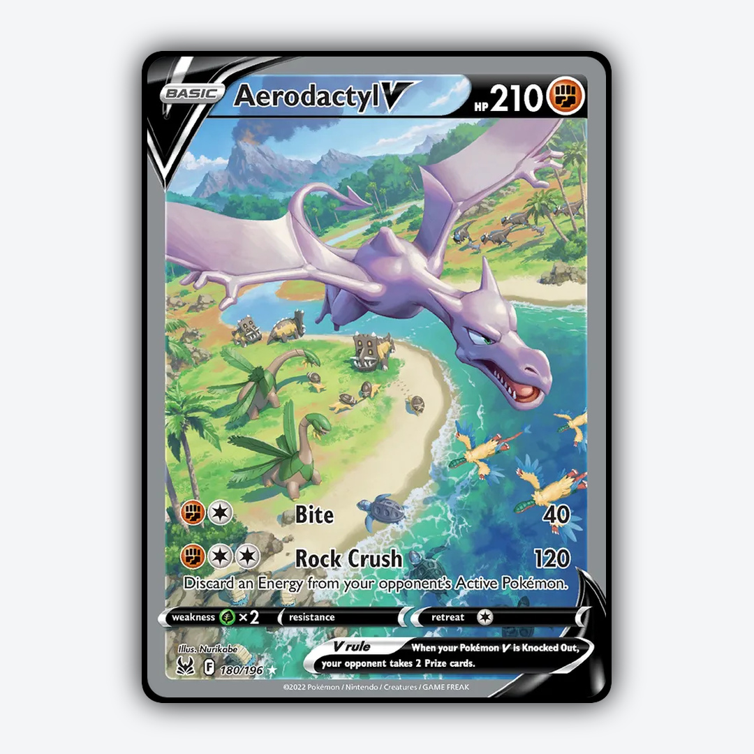 Aerodactyl V 180/196 - Lost Origin Set - Card Rug