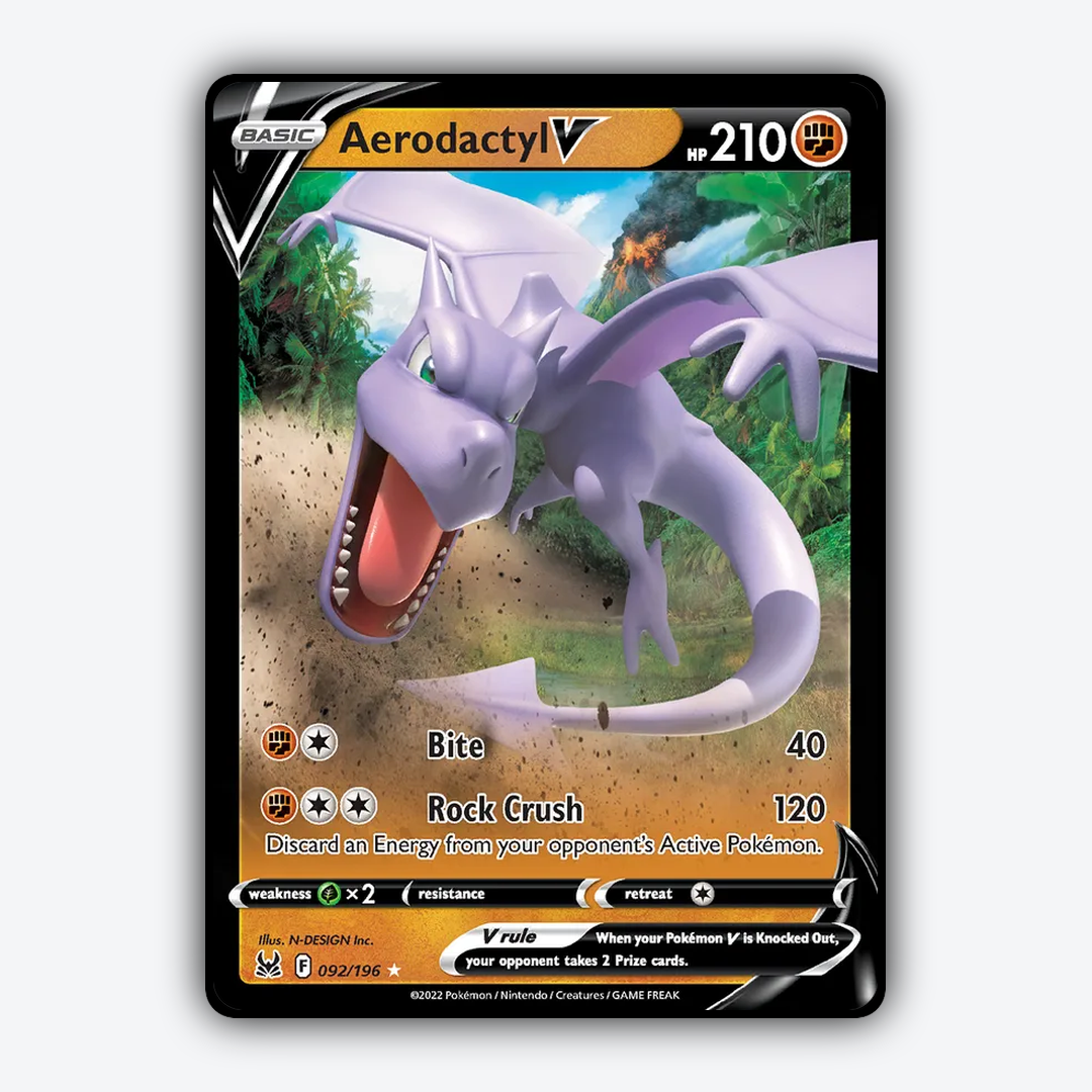 Aerodactyl V 092/196 - Lost Origin Set - Card Rug