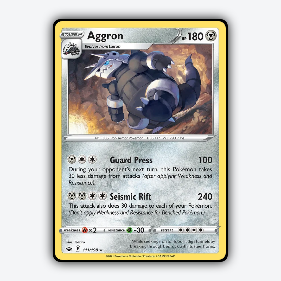 Aggron 111/198 - Chilling Reign Set - Card Rug