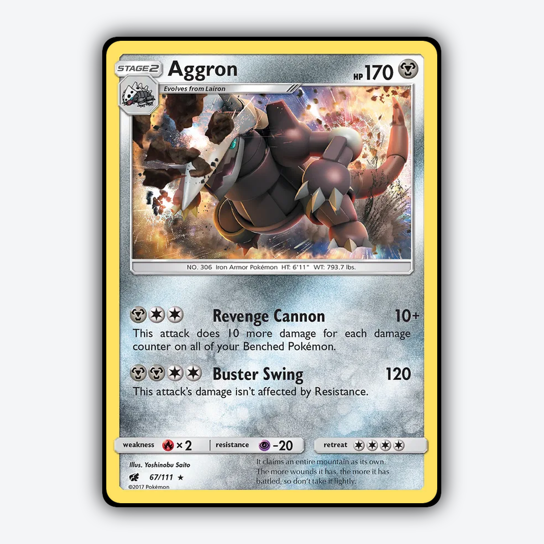Aggron 067/111 - Crimson Invasion Set - Card Rug