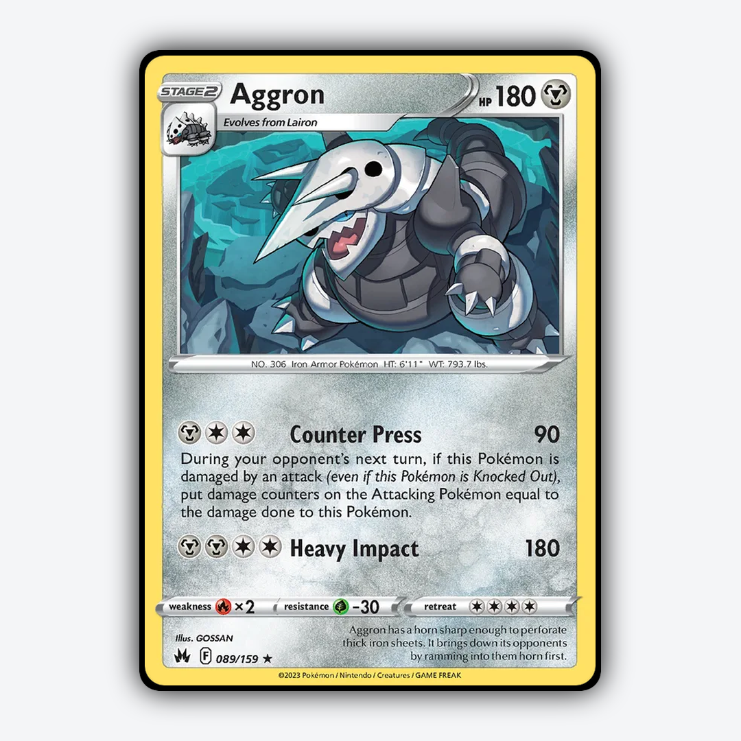 Aggron 089/159 - Crown Zenith Set - Card Rug
