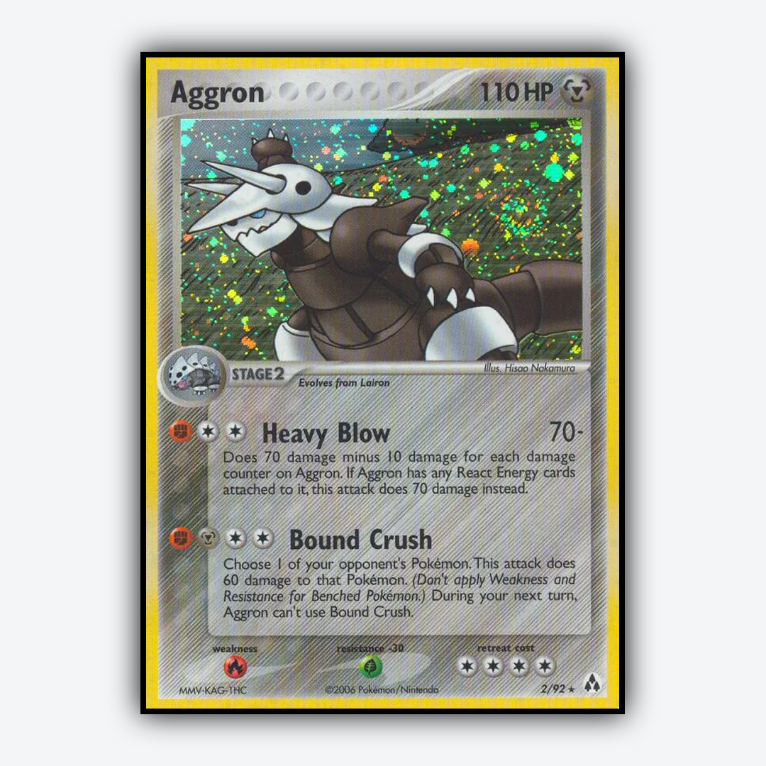 Aggron 002/92 - Legend Maker Set - Card Rug