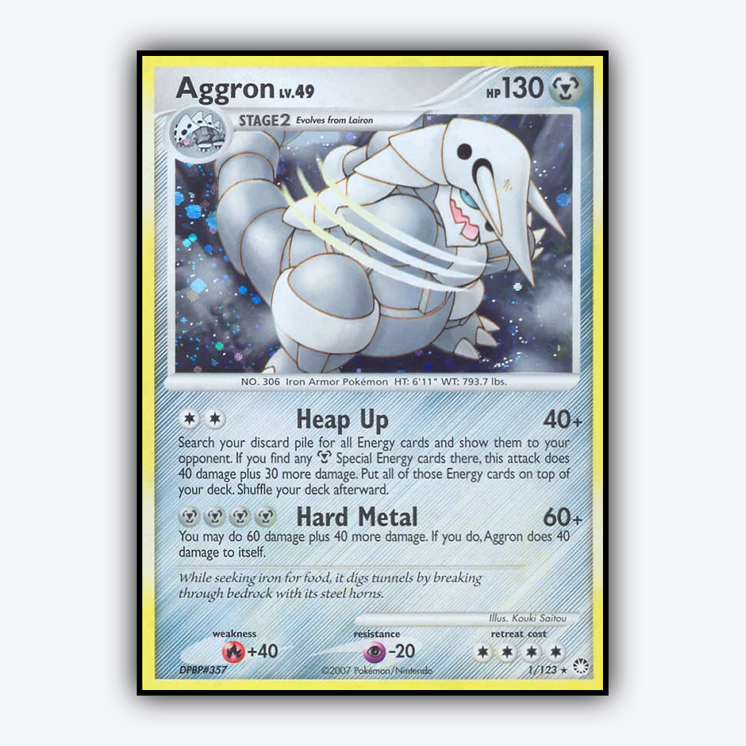 Aggron 001/123 - Mysterious Treasures Set - Card Rug