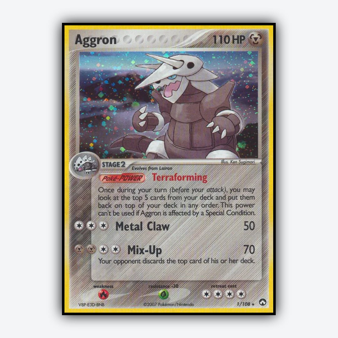 Aggron 001/108 - Power Keepers Set - Card Rug
