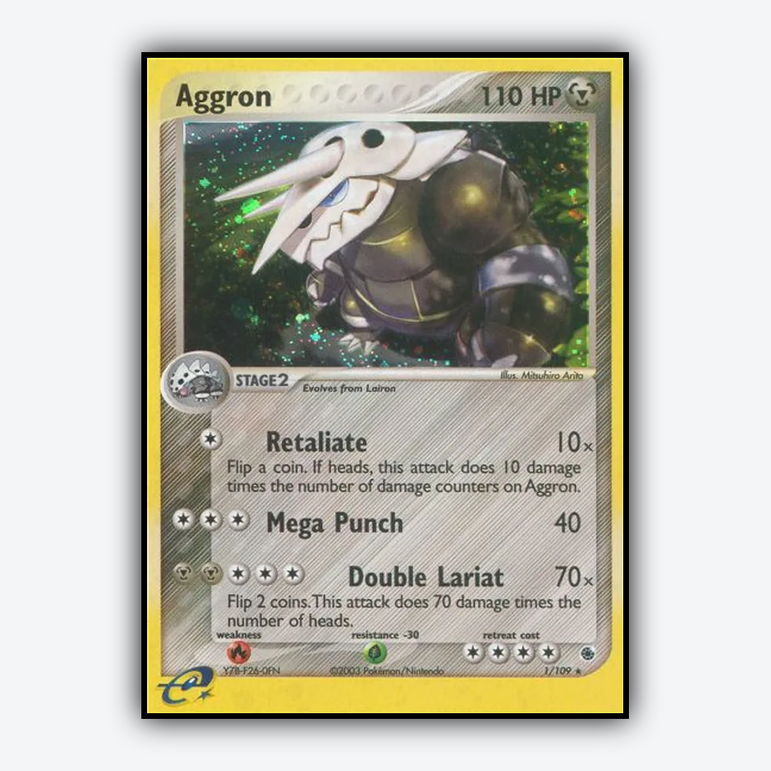 Aggron 001/109 - Ruby & Sapphire Set - Card Rug