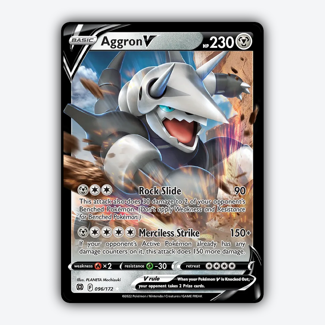 Aggron V 096/172 - Brilliant Stars Set - Card Rug