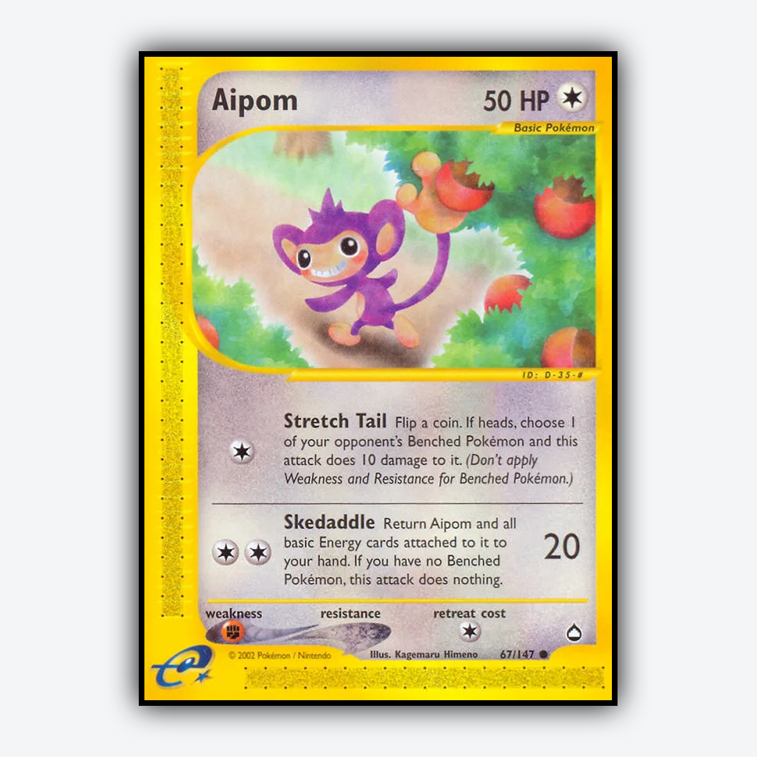 Aipom 067/147 - Aquapolis Set - Card Rug