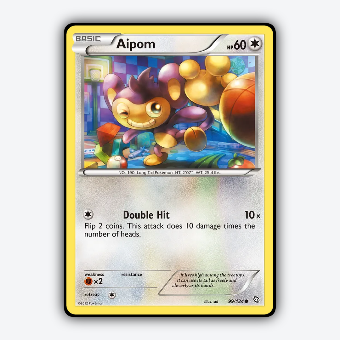 Aipom 099/124 - Dragons Exalted Set - Card Rug