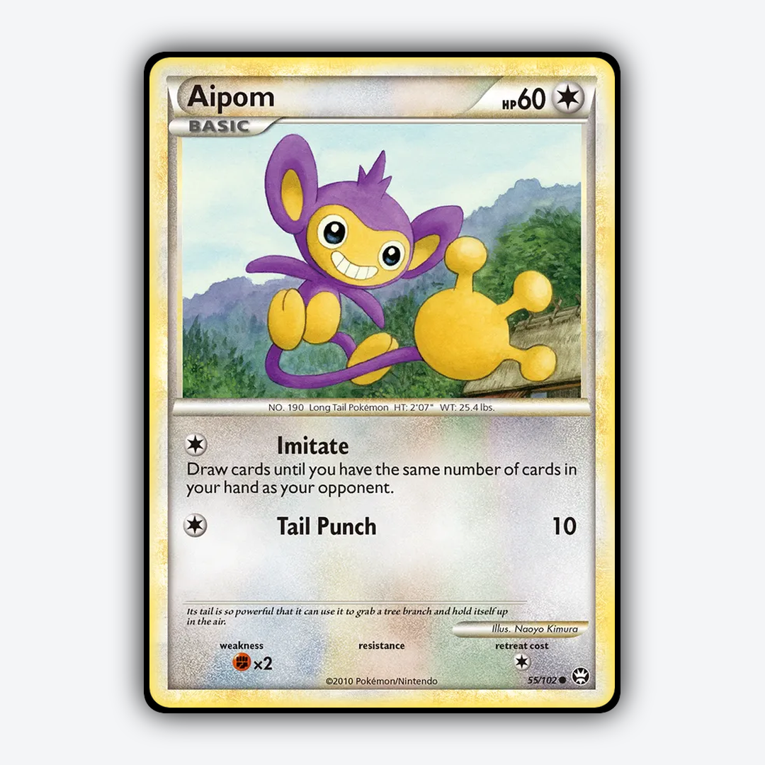 Aipom 055/102 - HS—Triumphant Set - Card Rug