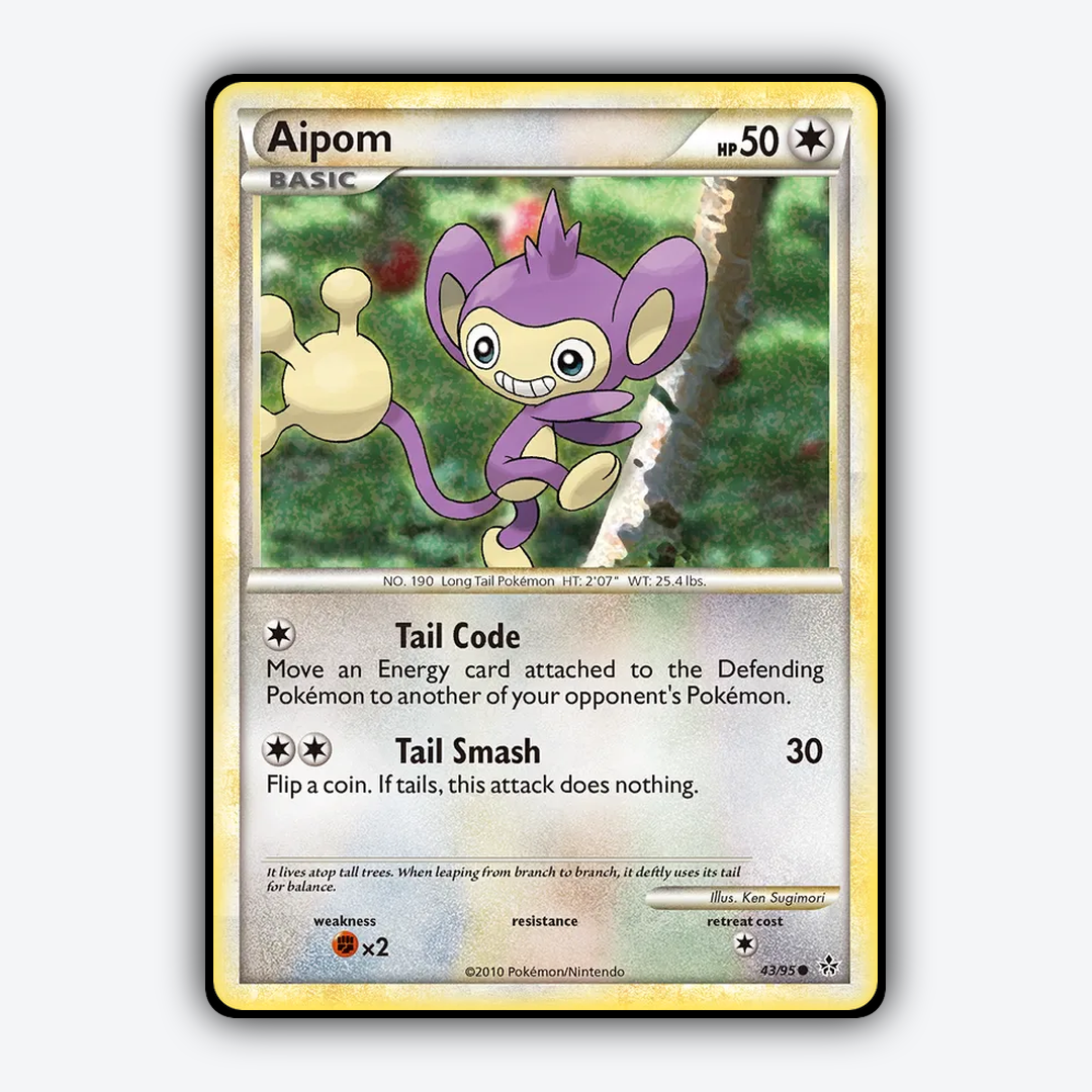 Aipom 043/95 - HS—Unleashed Set - Card Rug