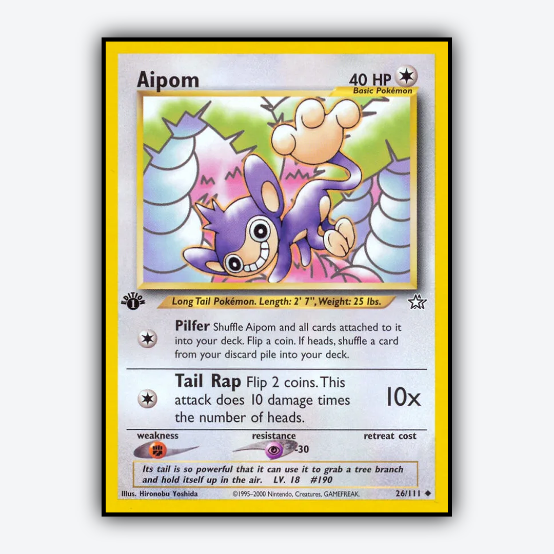 Aipom 026/111 - Neo Genesis Set - Card Rug