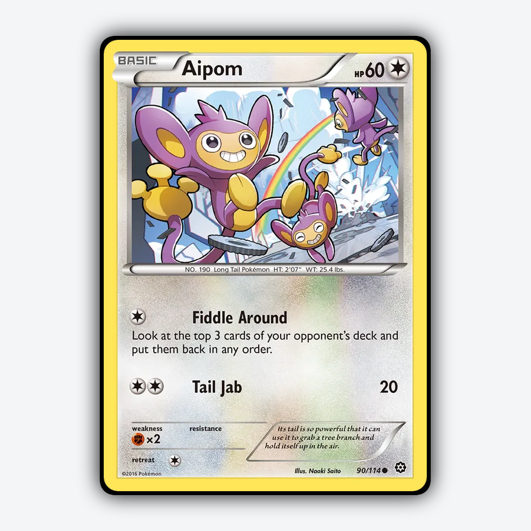 Aipom 090/114 - Steam Siege Set - Card Rug