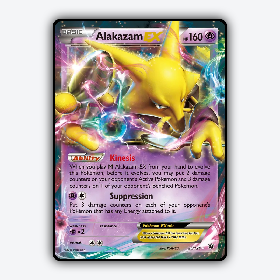 Alakazam-EX 025/124 - Fates Collide Set - Card Rug