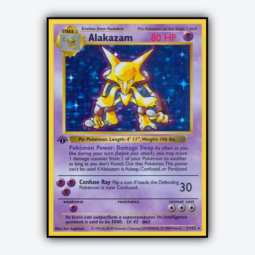 Alakazam #1 - Base Set - Card Rug