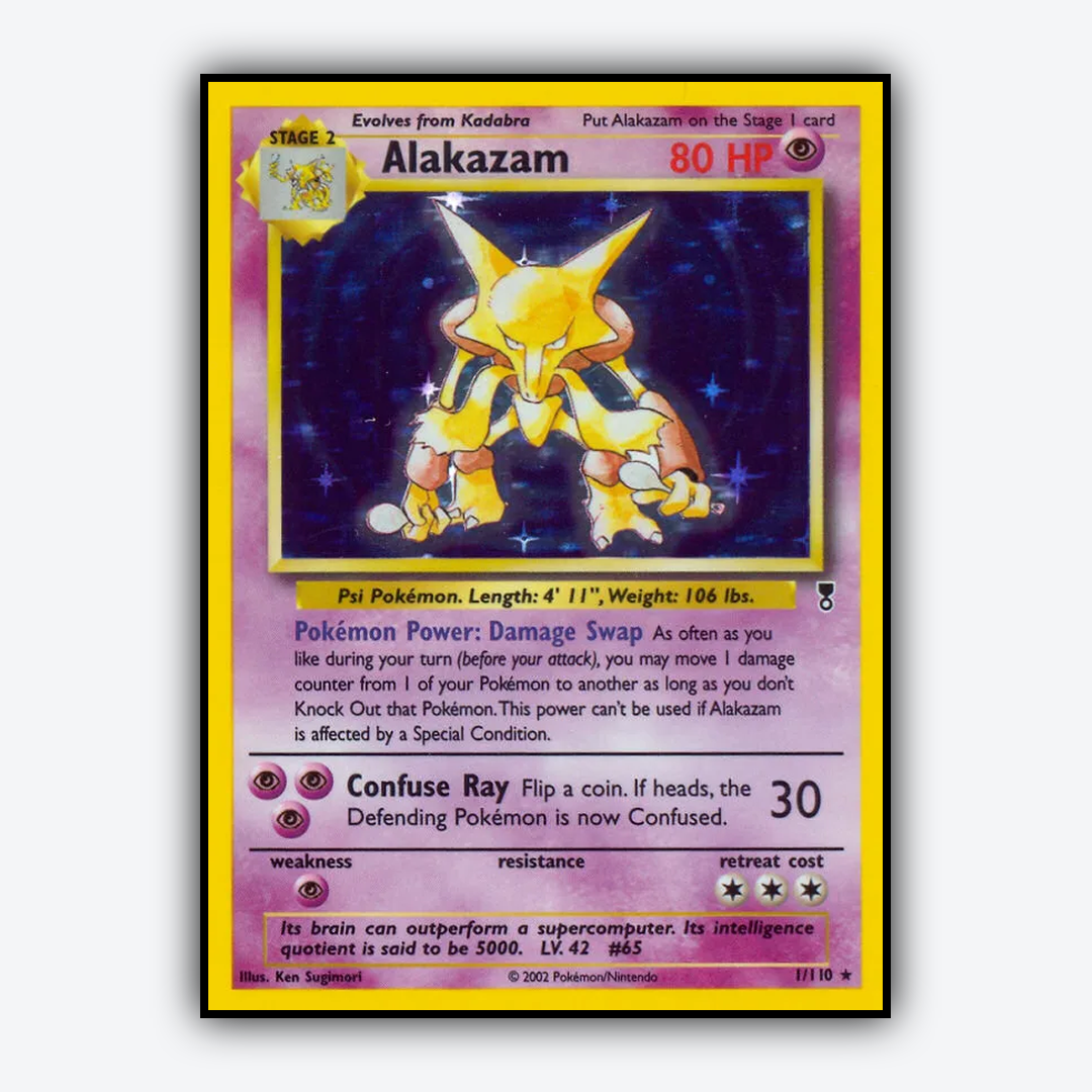 Alakazam 001/110 - Legendary Collection Set - Card Rug