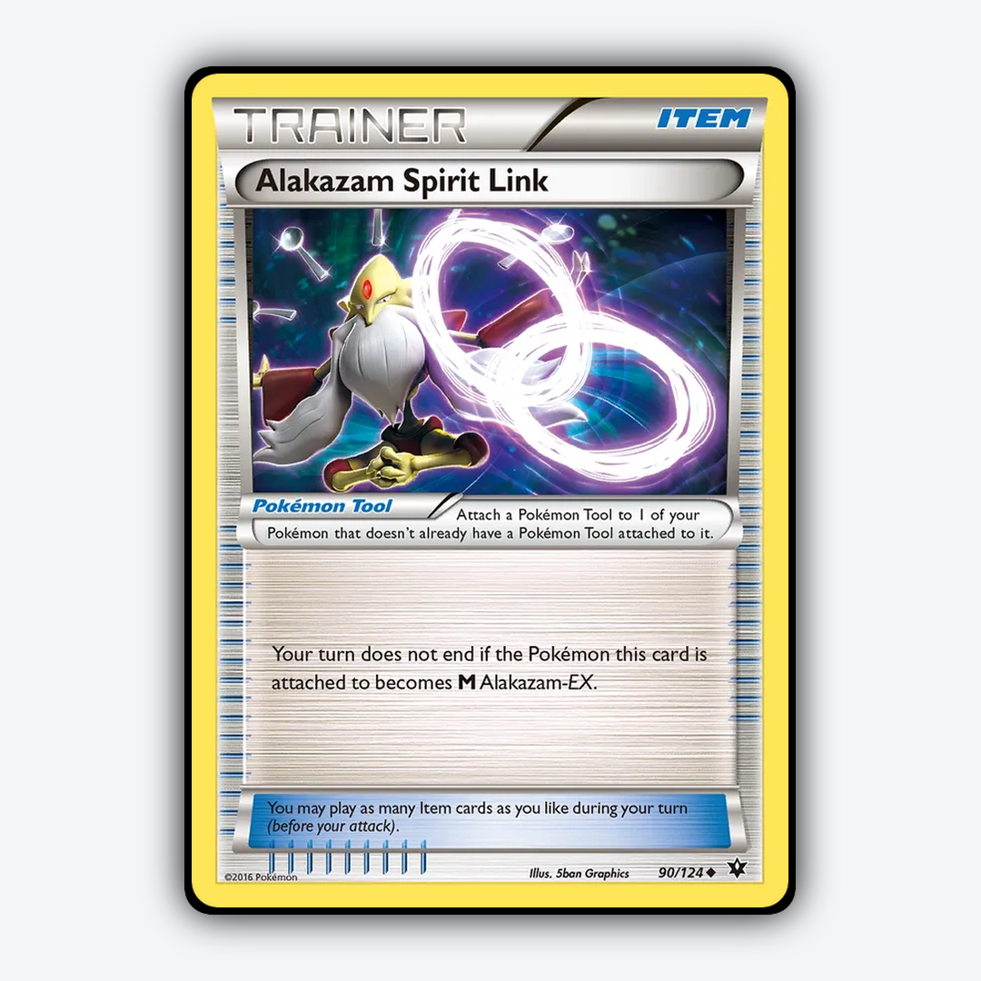 Alakazam Spirit Link 090/124 - Fates Collide Set - Card Rug
