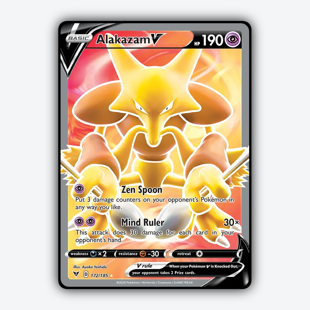 Alakazam V 172/185 - Vivid Voltage Set - Card Rug