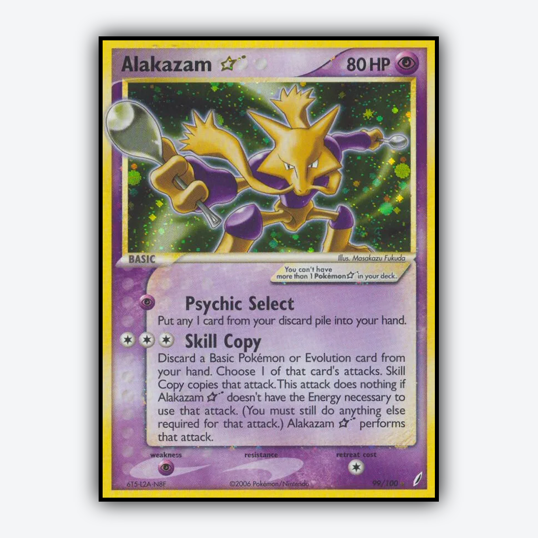 Alakazam ★ 099/100 - Crystal Guardians Set - Card Rug